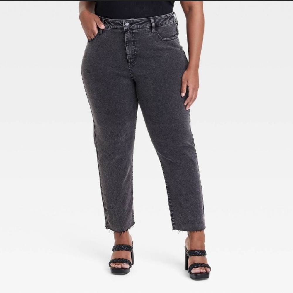 Womens plus size charcoal jeans